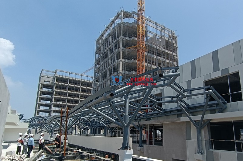 嘉興長安里ETFE氣枕鋼膜結(jié)構(gòu)頂棚工程現(xiàn)場學習觀摩會 嘉興長安里ETFE氣枕鋼膜結(jié)構(gòu)頂棚工程現(xiàn)場學習觀摩會