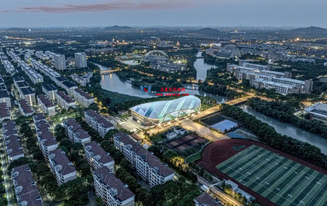 帆影碧波|風雨操場上的ETFE膜結構穹頂 帆影碧波|風雨操場上的ETFE膜結構穹頂