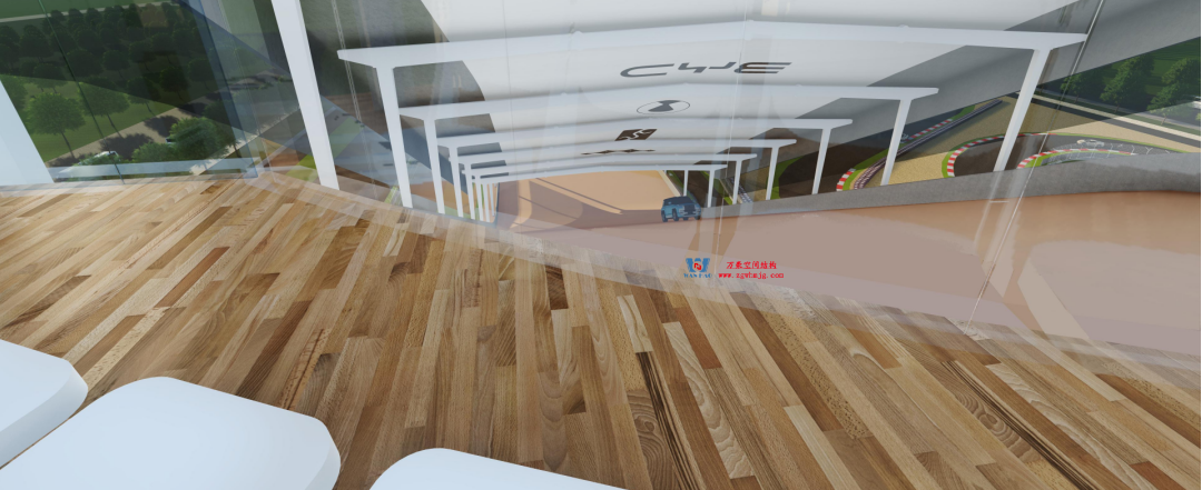 馭風逐沙，織就賽道美學——比亞迪紹興嵊州賽車場干拔沙坡觀景平臺鋼膜結構